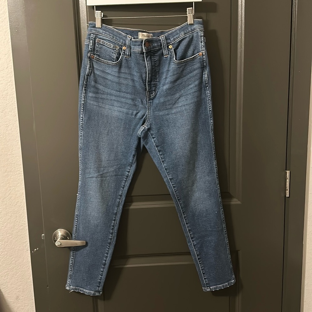 Madewell 10” high rise skinny crop size 29